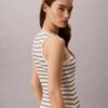 Monologo Rib Stripe Midi Dress Monologo Rib Stripe Midi Dress