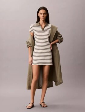 Monologo Rib Stripe Mini Dress