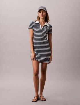 Monologo Rib Stripe Mini Dress
