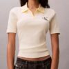Monologo Stripe Rib Polo T-Shirt Monologo Stripe Rib Polo T-Shirt