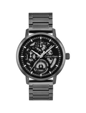 Multifunction Exposed Dial Link Bracelet Watch