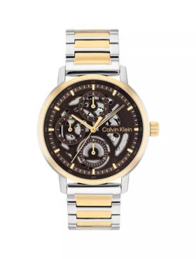 Multifunction Exposed Dial Link Bracelet Watch