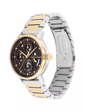 Multifunction Exposed Dial Link Bracelet Watch