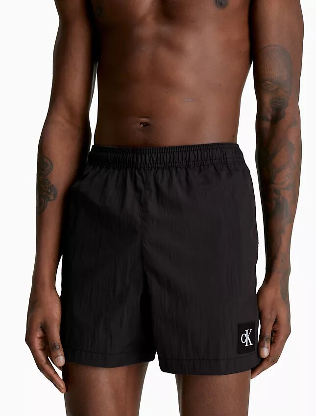 Nylon Drawstring Waist Swim Shorts Nylon Drawstring Waist Swim Shorts