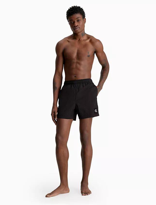 Nylon Drawstring Waist Swim Shorts Nylon Drawstring Waist Swim Shorts