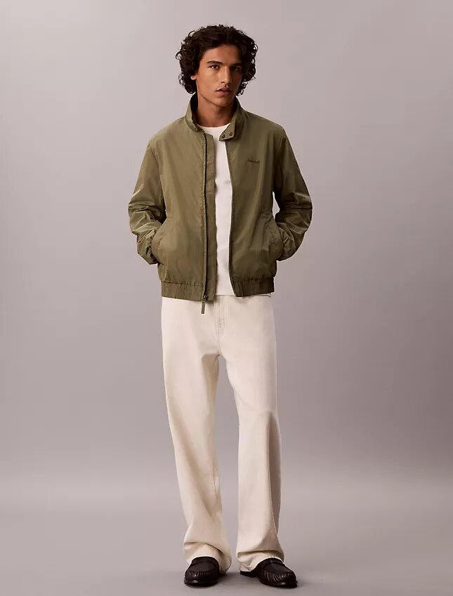 Nylon Grid Bomber Jacket Nylon Grid Bomber Jacket