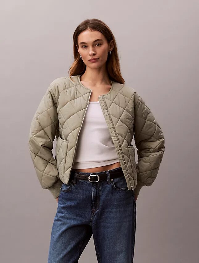 Nylon Quilted Jacket Nylon Quilted Jacket