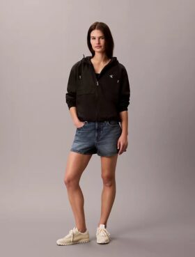 Nylon Relaxed Windbreaker Jacket