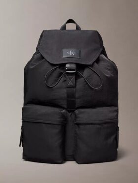 Nylon Top Flap Backpack
