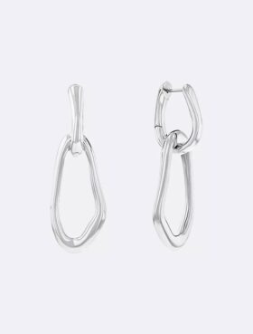 Organic Chain Link Earrings Organic Chain Link Earrings