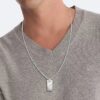 Organic Rectangle Shape Pendant Necklace Organic Rectangle Shape Pendant Necklace