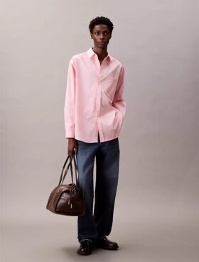 Oversized Cotton Poplin Button-Down