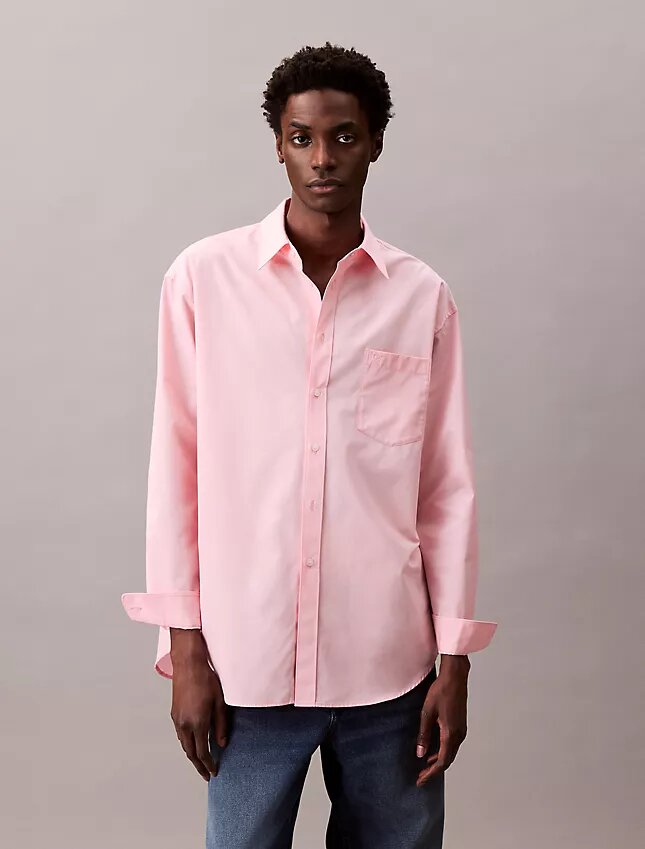 Oversized Cotton Poplin Button-Down Oversized Cotton Poplin Button-Down