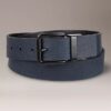 Pebbled Leather Reversible Belt