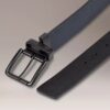 Pebbled Leather Reversible Belt