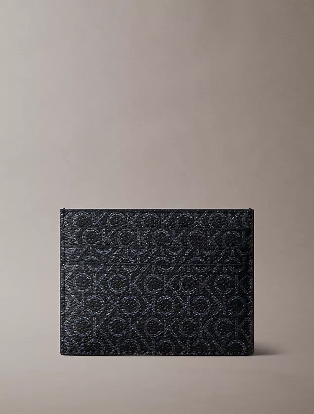 Pebbled Monogram Card Case Pebbled Monogram Card Case