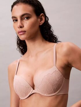 Perfectly Fit Lace Push up Plunge Bra