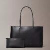 Perforated Emblem Logo Tote Bag
