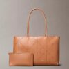 Perforated Emblem Logo Tote Bag