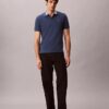Pique Colorblock Collar Polo Shirt