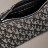 Pleat Monogram Logo Shoulder Bag