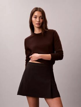 Pleated Mini Skirt
