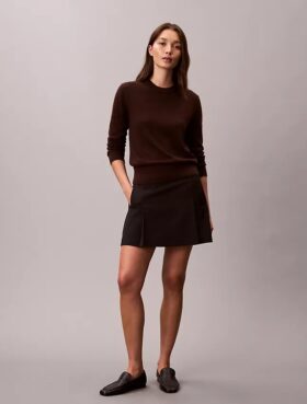 Pleated Mini Skirt