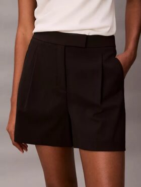 Pleated Tailored Shorts