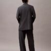 Pleated Wool Gabardine Blend Trouser