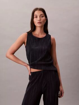 Plisse Tank Top