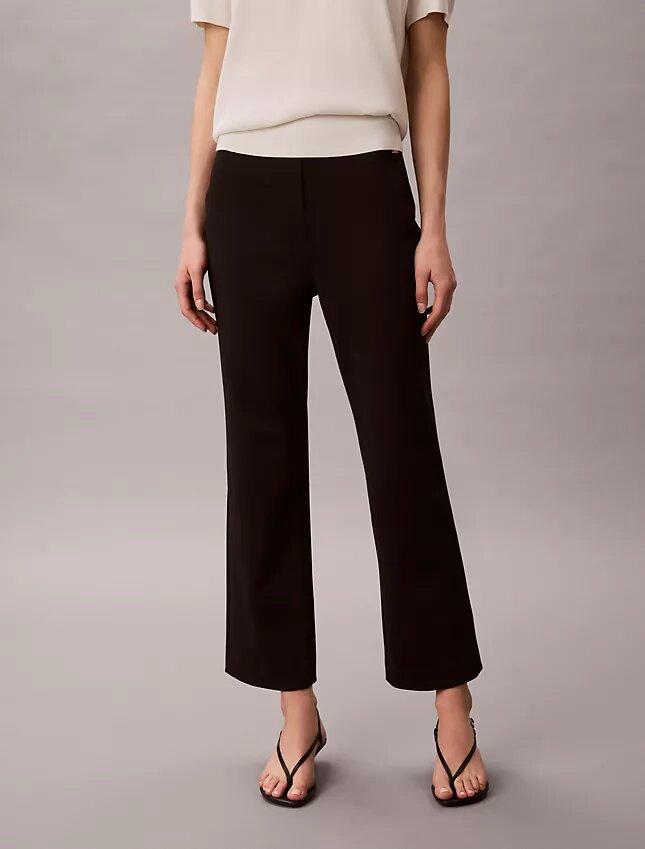 Ponte Cropped Flared Pants Ponte Cropped Flared Pants