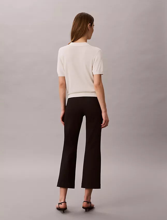 Ponte Cropped Flared Pants Ponte Cropped Flared Pants