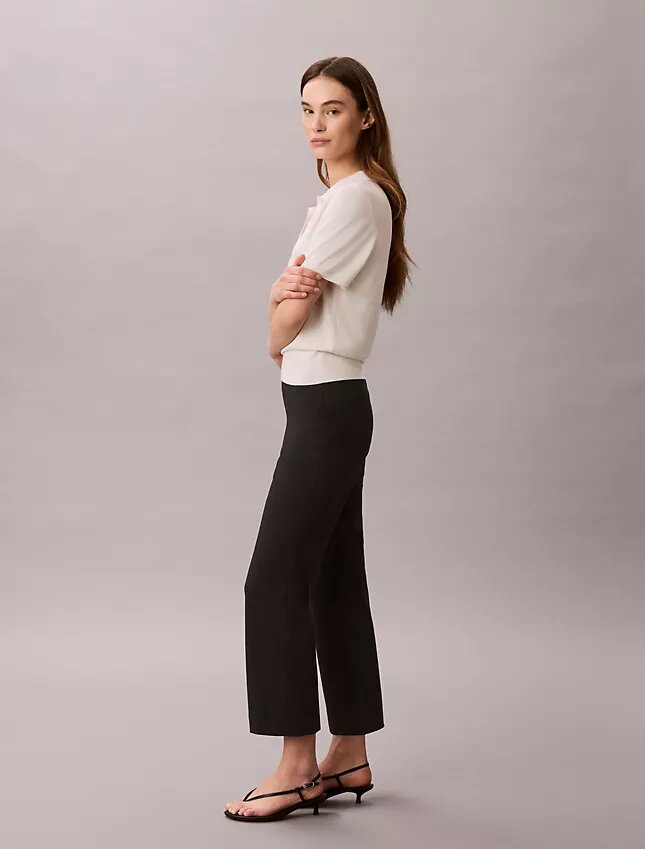 Ponte Cropped Flared Pants Ponte Cropped Flared Pants