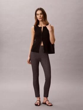 Ponte Print Skinny Fit Pants