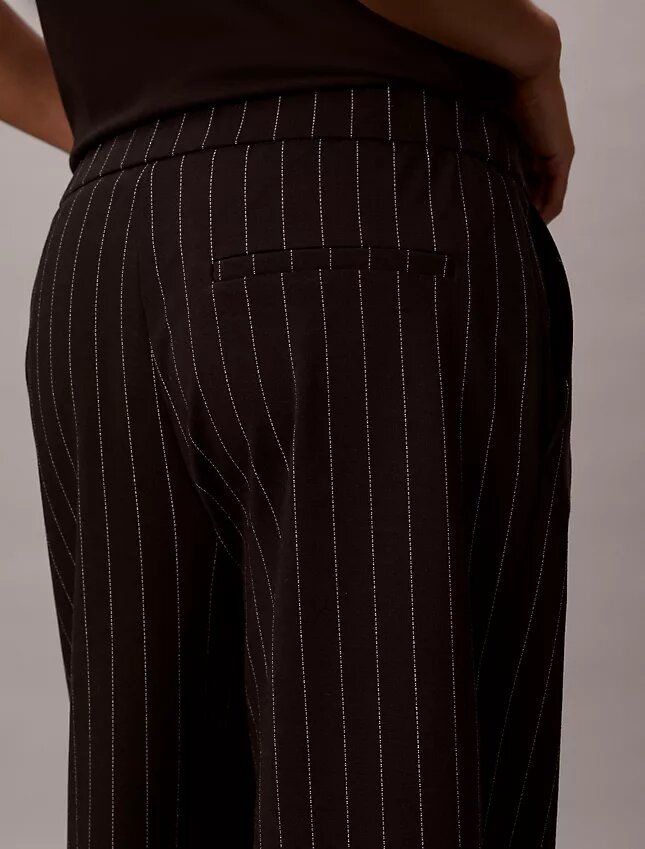 Ponte Stripe Wide Leg Pants Ponte Stripe Wide Leg Pants