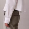 Poplin Cropped Relaxed Button-Down Shirt Poplin Cropped Relaxed Button-Down Shirt