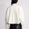 Poplin Woven Cropped Button-Down Shirt Poplin Woven Cropped Button-Down Shirt