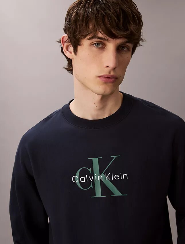 Premium Terry Monogram Logo Relaxed Sweatshirt Premium Terry Monogram Logo Relaxed Sweatshirt
