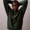 Premium Terry Monogram Logo Relaxed Sweatshirt Premium Terry Monogram Logo Relaxed Sweatshirt