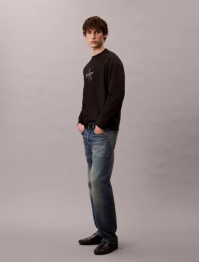 Premium Terry Monogram Logo Relaxed Sweatshirt Premium Terry Monogram Logo Relaxed Sweatshirt