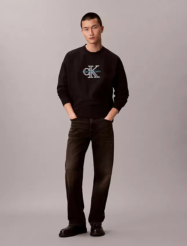 Premium Terry Monologo Relaxed Sweatshirt Premium Terry Monologo Relaxed Sweatshirt