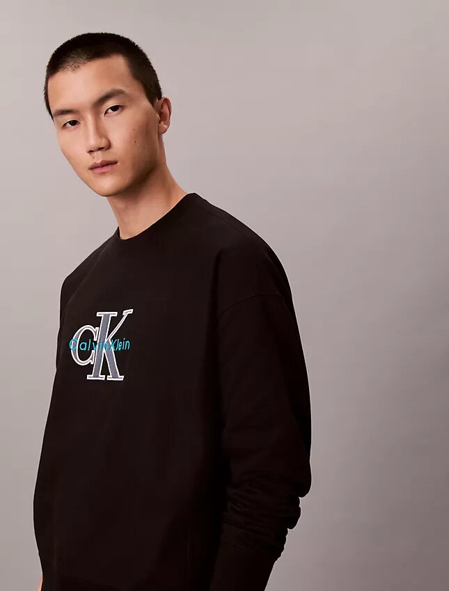 Premium Terry Monologo Relaxed Sweatshirt Premium Terry Monologo Relaxed Sweatshirt