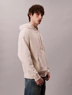 Premium Terry Relaxed Monogram Fleece Hoodie