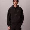 Premium Terry Relaxed Monogram Fleece Hoodie