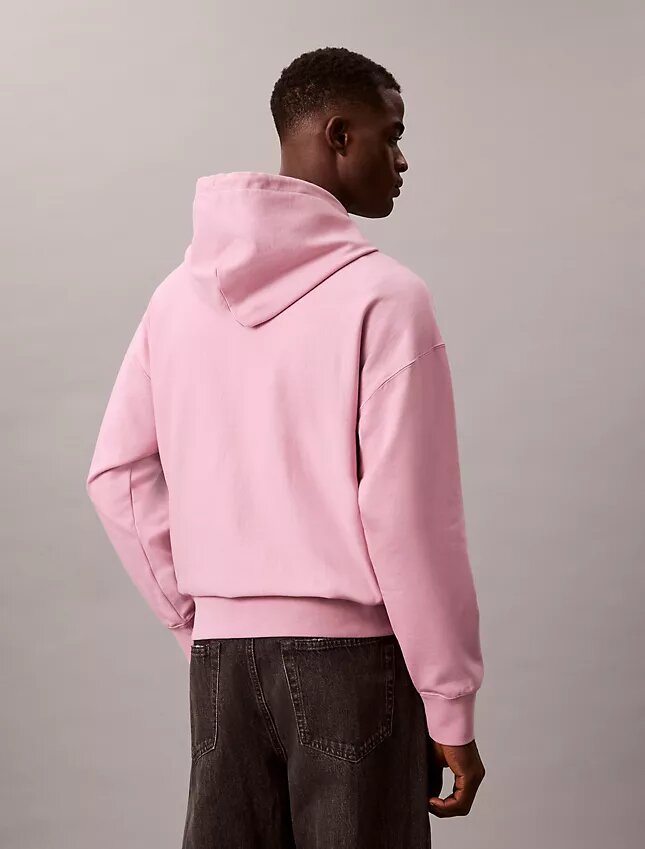Premium Terry Relaxed Monogram Fleece Hoodie Premium Terry Relaxed Monogram Fleece Hoodie