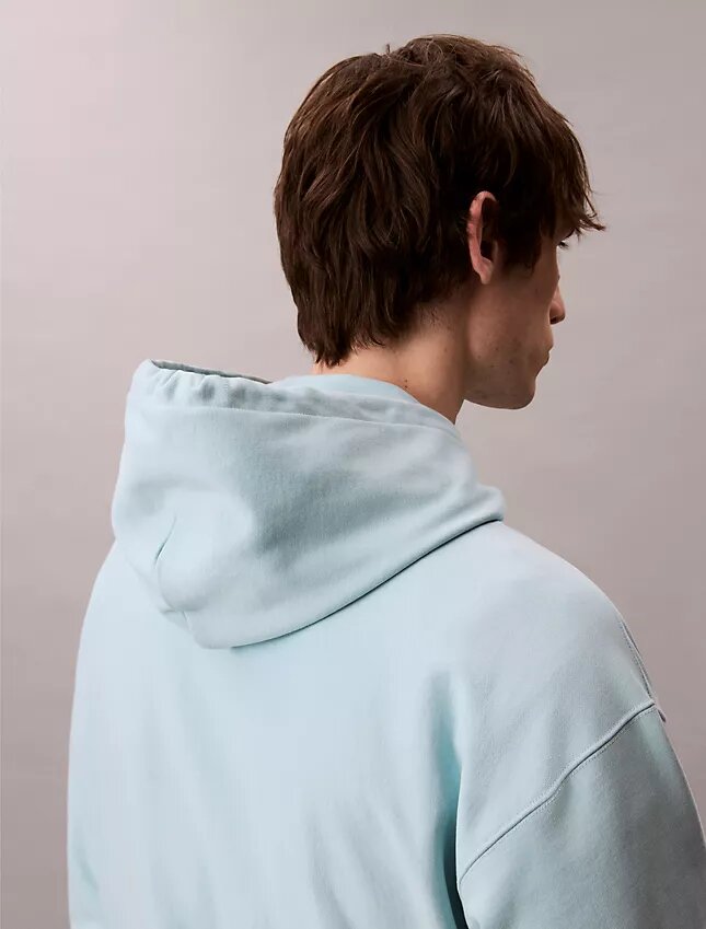 Premium Terry Relaxed Monogram Fleece Hoodie Premium Terry Relaxed Monogram Fleece Hoodie