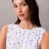 Printed Chiffon Sleeveless Top Printed Chiffon Sleeveless Top