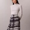 Printed Flared Midi Skirt Printed Flared Midi Skirt