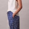 Printed Viscose Twill Wide Leg Pants Printed Viscose Twill Wide Leg Pants