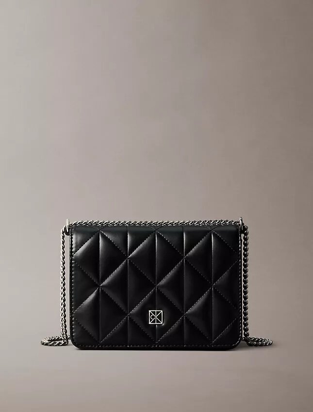 Quilted Emblem Logo Mini Chain Bag Quilted Emblem Logo Mini Chain Bag